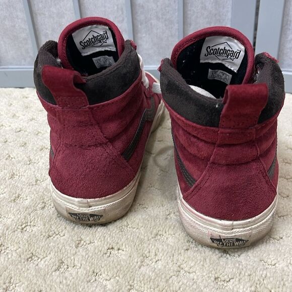 Vans Men's Red High-Top Sneakers - Picture 3 of 6